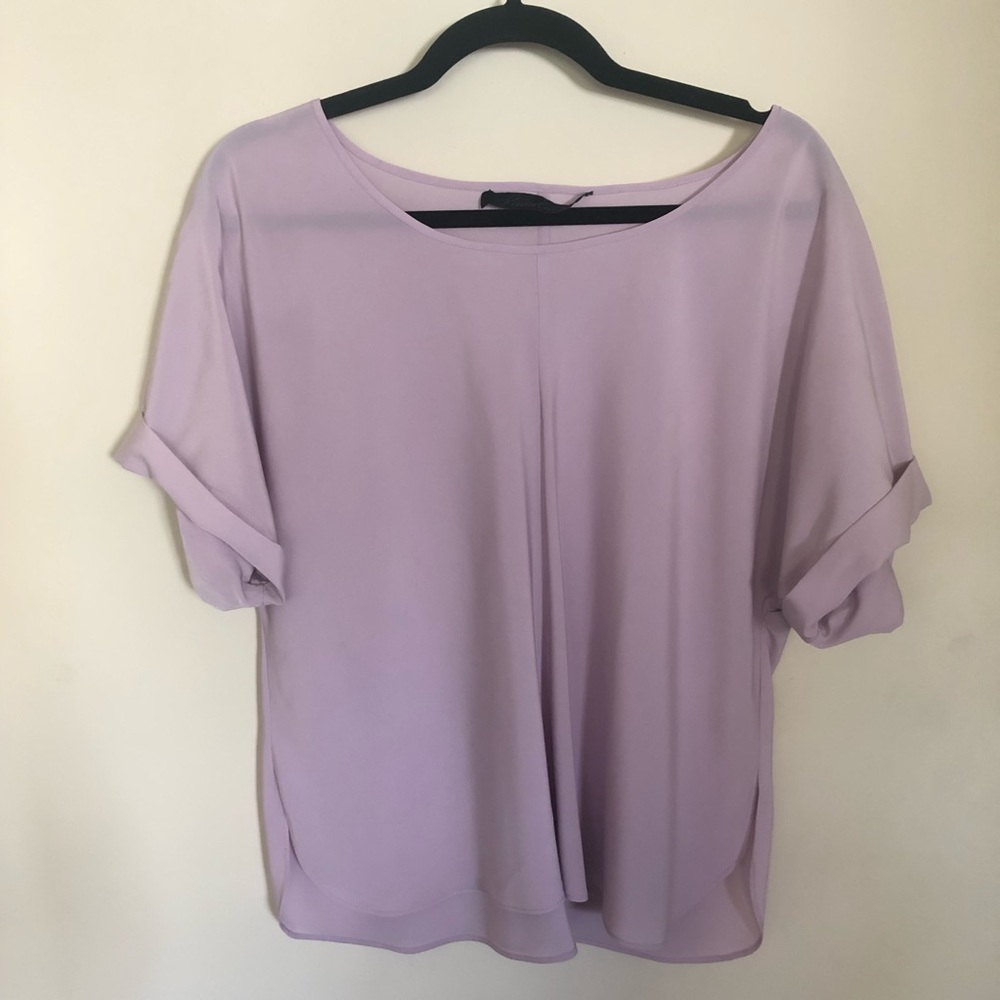 Lavender silk top